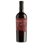 A bottle of Domaine Curry Napa Valley Cabernet Sauvignon 2022, featuring a dark glass bottle with a deep red label and a black capsule, set against a plain white background.