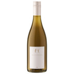 A bottle of Harvey & Bartes white wine with a white label and white cap, set against a plain white background.