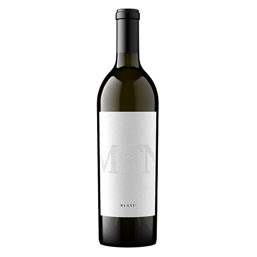 A bottle of 2020 My Favorite Neighbor Blanc Chardonnay San Luis Obispo County on a white background