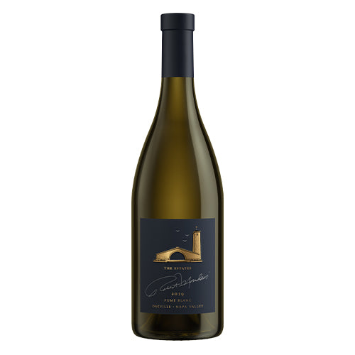 A bottle of 2019 Robert Mondavi Winery The Estates Fumé Blanc Oakville on a white background