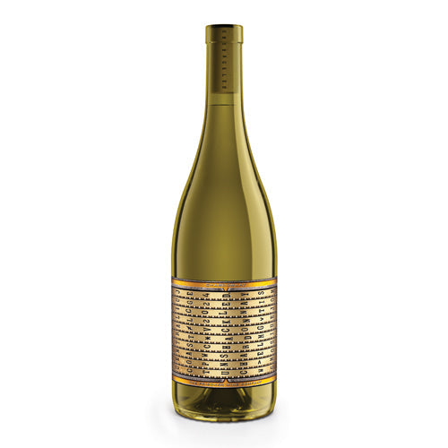 Unshackled wine bottle with a detailed label on a white background